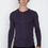 Wings + Horns - Heather Purple Static L/S Henley