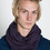 Wings + Horns - Heather Purple Static Rib Knit Tube Scarf