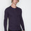 Wings + Horns - Heather Purple Static L/S Henley