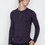 Wings + Horns - Heather Purple Static L/S Henley