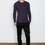 Wings + Horns - Heather Purple Static L/S Henley