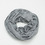 Wings + Horns - Heather Grey Static Rib Knit Tube Scarf
