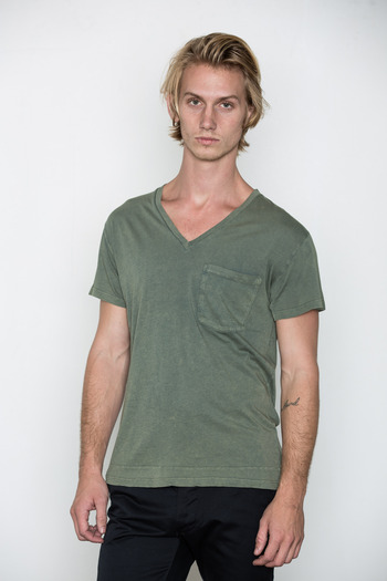 Cheap Monday Men's - Ocean Tim V-Neck Tee