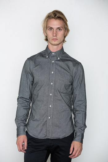 Gitman Bros. Vintage - Grey Brushed Oxford