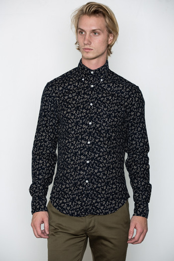 Gitman Bros. Vintage - Japanese Leaf Print Corduroy