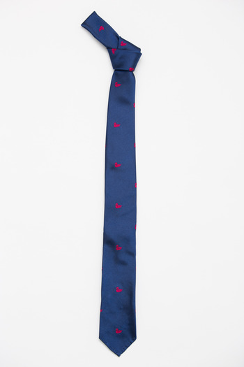 Gitman Bros. Vintage - Navy/Pink Duck Silk Tie