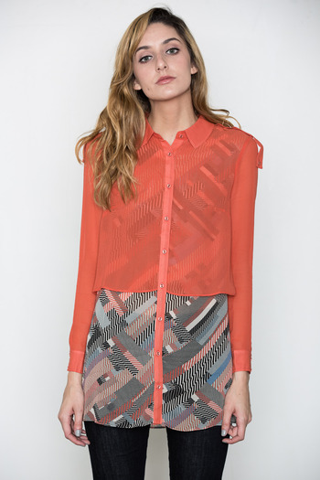 Addison - Ginsberg Contrast Stripe Shirt