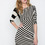 Addison - Angular Stripe Jersey Dress