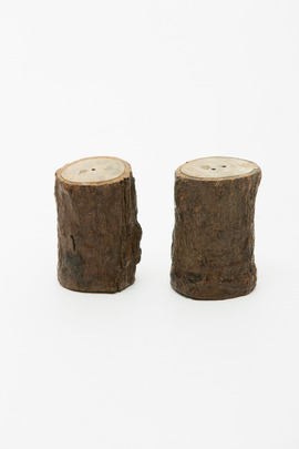 Roost Mini Log Salt & Pepper Shakers