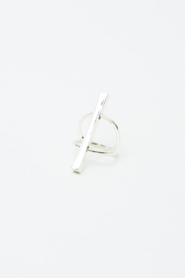 Made Her Think Silver Totem Bar Ring