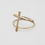 Made Her Think - Brass Totem Bar Bangle