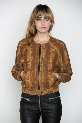 Minimarket - Bijou Snake Print Bomber