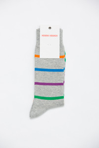 Henrik Vibskov Men's Grey Airport Socks