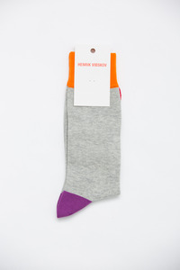 Henrik Vibskov Men's Light Grey Dong Socks