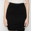 T by Alexander Wang Women's - Black Jersey Ruched Twist Skirt