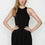 T by Alexander Wang Women's - Black Neoprene Sleeveless Dress