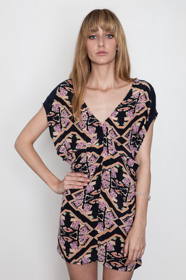Shona Joy Shades of Pale Draped Dress