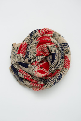 A Peace Treaty Red Massa Triangle Scarf