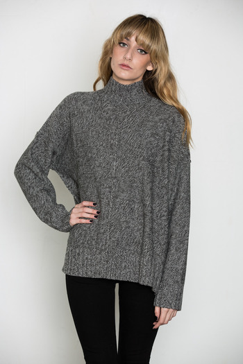 T by Alexander Wang Women's - Marled Mock Neck Sweater