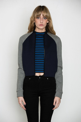 T by Alexander Wang Women's Ink Neoprene Bomber Jacket