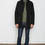 Wings + Horns - Black Grunge Cloth Mac Coat