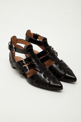 Jeffrey Campbell Patent Deetz Kitten Heel Sandal