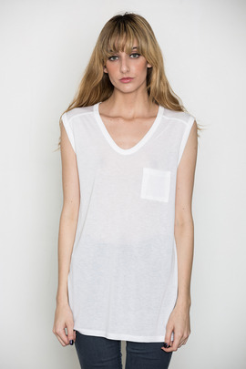 T by Alexander Wang Women's White Classic Muscle Tee