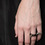 Joomi Lim - Hematite Double Spike Ring
