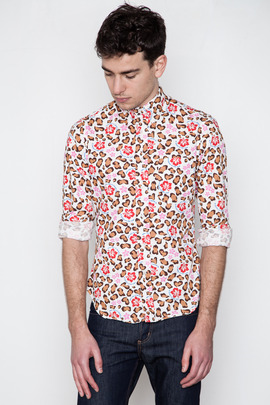 Gitman Bros. Vintage Red Animal Aloha Print