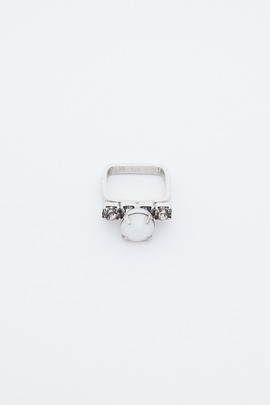 Joomi Lim White Contrast Crystal Ring