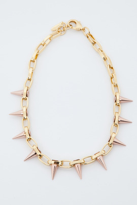 Joomi Lim Gold/Rose Gold Single Row Spike Choker