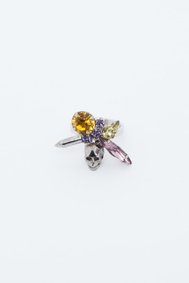 Joomi Lim Split Crystal/Skull Ring