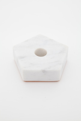 Fort Standard Pentagon Marble Candle Holder