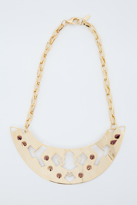 Joomi Lim Modern Tribe Spiked Plate Necklace