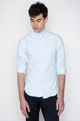 Gitman Bros. Vintage Teal Vintage Stripe Oxford (1979)