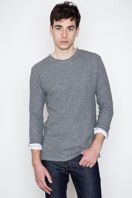 T by Alexander Wang Men's Contrast Batting L/S Tee