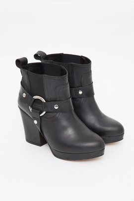 To Be Announced Black Punch Harness Boot