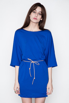 Minimarket Cobalt Blue Issa Belted Dress