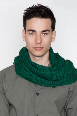 Robert Geller Green Machine Knit Scarf