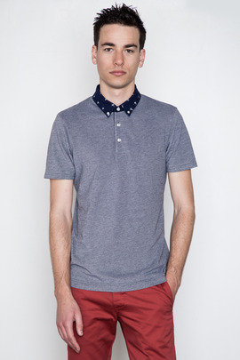 Wings + Horns Ikat Collar Pique Polo