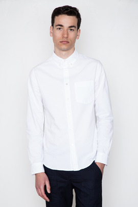 Wings + Horns White L/S Oxford