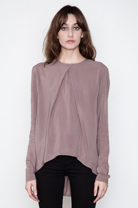 SILENT Women's Blush Selco Pleated Top