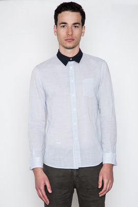 Robert Geller Contrast Collar Shirt