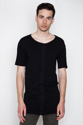 SILENT Men's Vintage Black Torp Panelled Tee