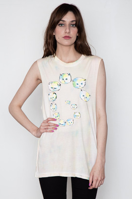 UNIF Cat Spiral Muscle Tee