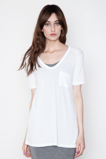 T by Alexander Wang Women's - White Classic Tee w/ Pocket