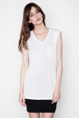 T by Alexander Wang Women's Magnolia Muscle Tee w/ Pocket