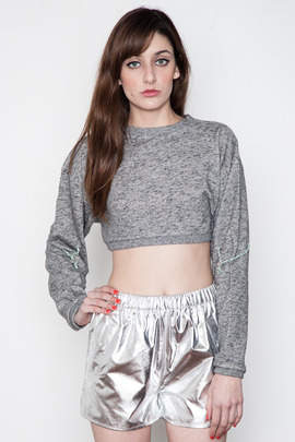 Ann-Sofie Back Shoelace Crop Sweat Top