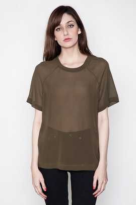 BLK DNM Women's Uniform Green T-Shirt 18