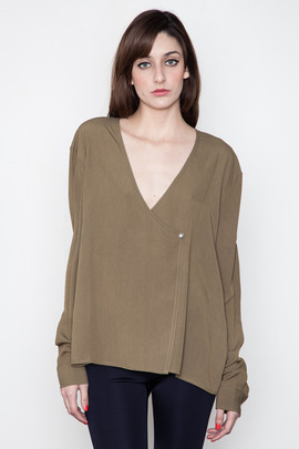 Ann-Sofie Back Sheer "Denim" Shirt